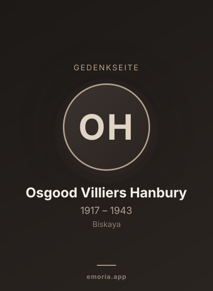 Gedenkportrait von Osgood Villiers Hanbury