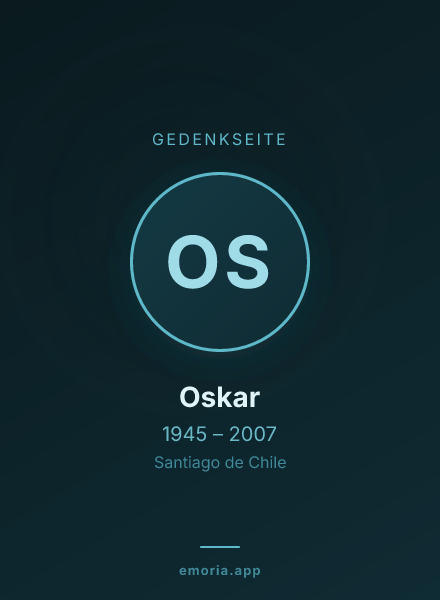 Gedenkportrait von Oskar