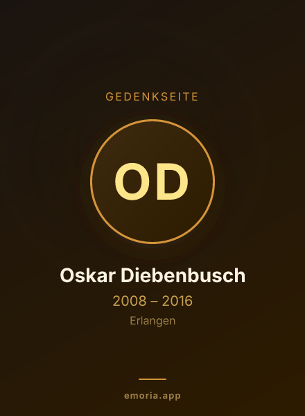 Gedenkportrait von Oskar Diebenbusch