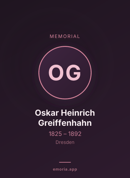 Memorial portrait of Oskar Heinrich Greiffenhahn