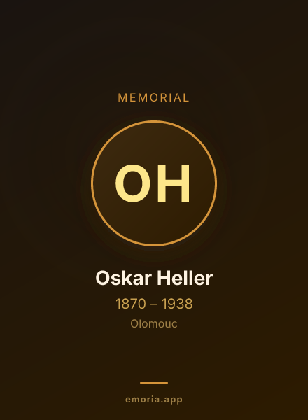 Memorial portrait of Oskar Heller