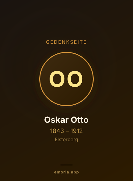 Gedenkportrait von Oskar Otto