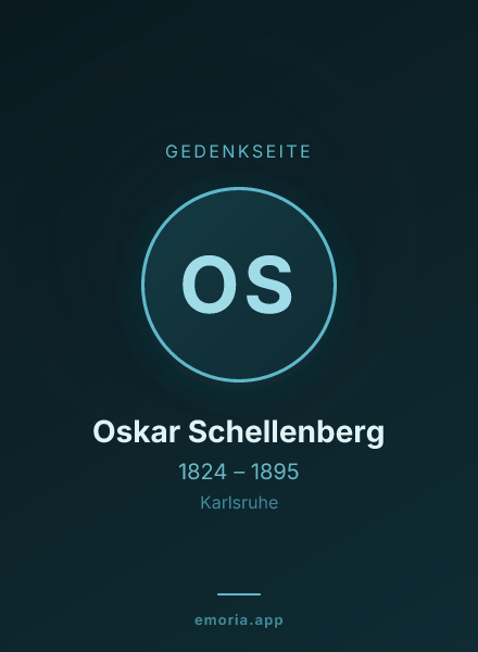 Gedenkportrait von Oskar Schellenberg