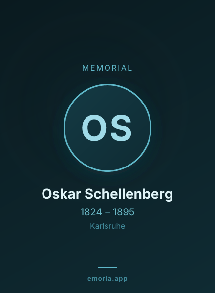 Memorial portrait of Oskar Schellenberg
