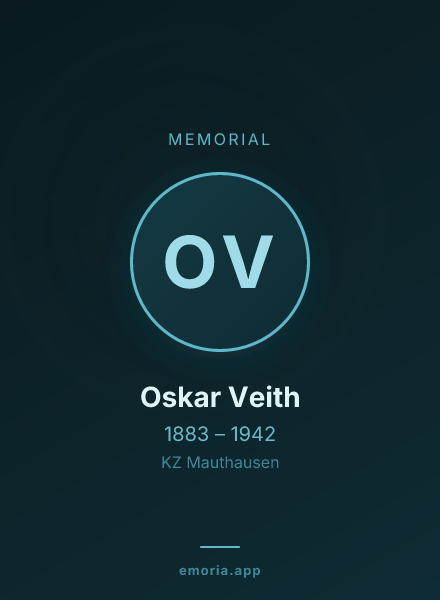 Memorial portrait of Oskar Veith