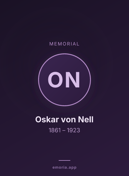 Memorial portrait of Oskar von Nell