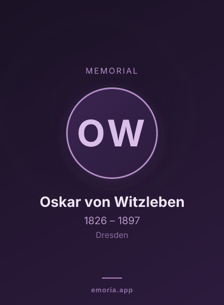 Memorial portrait of Oskar von Witzleben