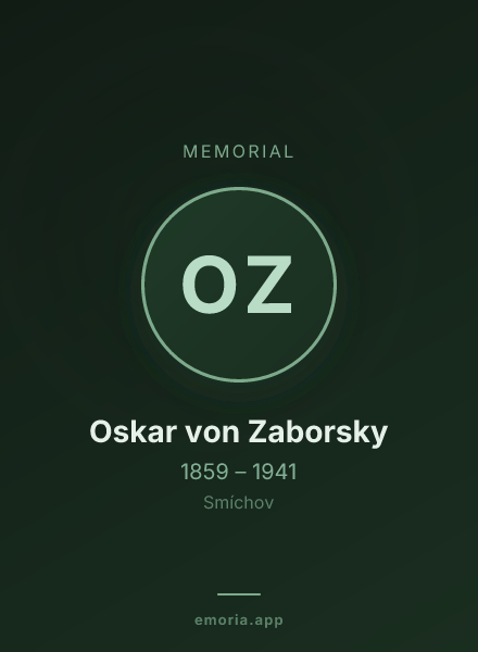 Memorial portrait of Oskar von Zaborsky