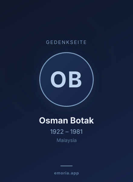 Gedenkportrait von Osman Botak