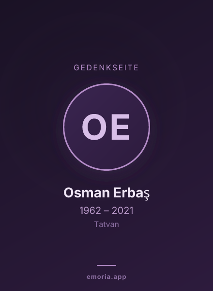 Gedenkportrait von Osman Erbaş