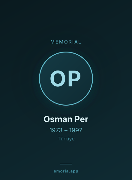 Memorial portrait of Osman Per