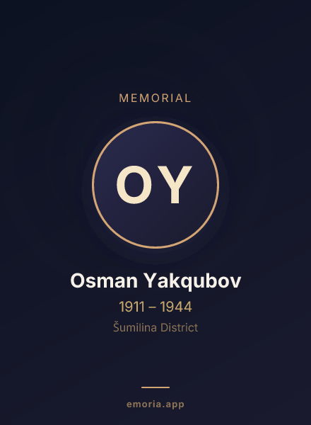 Memorial portrait of Osman Yakqubov