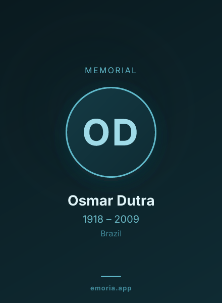 Memorial portrait of Osmar Dutra