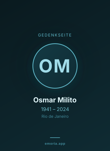 Gedenkportrait von Osmar Milito