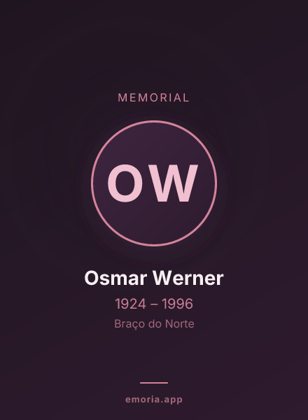 Memorial portrait of Osmar Werner
