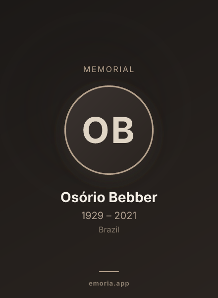 Memorial portrait of Osório Bebber
