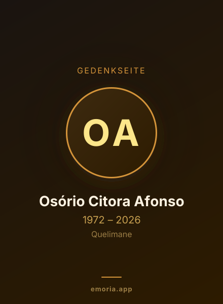 Gedenkportrait von Osório Citora Afonso