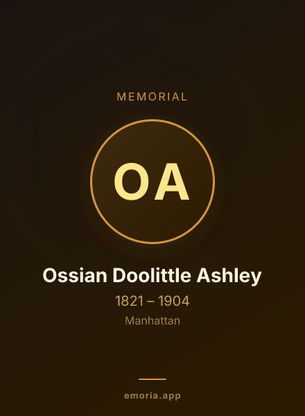 Memorial portrait of Ossian Doolittle Ashley