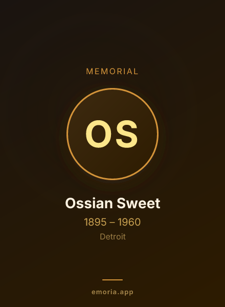 Memorial portrait of Ossian Sweet