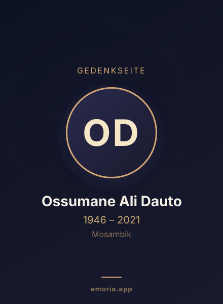 Gedenkportrait von Ossumane Ali Dauto