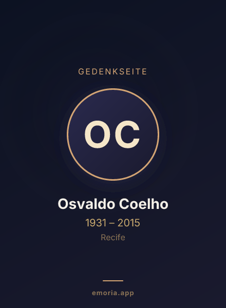 Gedenkportrait von Osvaldo Coelho