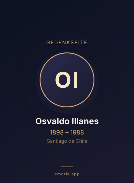 Gedenkportrait von Osvaldo Illanes