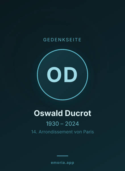 Gedenkportrait von Oswald Ducrot