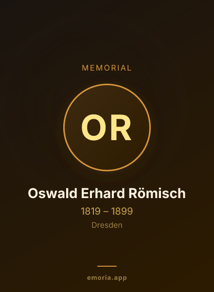 Memorial portrait of Oswald Erhard Römisch