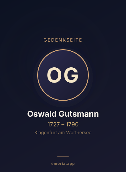 Gedenkportrait von Oswald Gutsmann