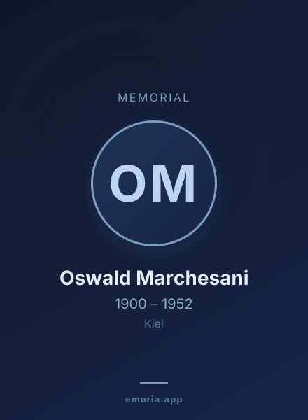 Memorial portrait of Oswald Marchesani