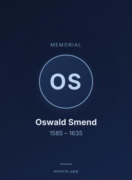 Memorial portrait of Oswald Smend