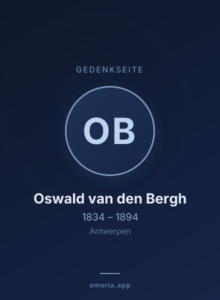 Gedenkportrait von Oswald van den Bergh