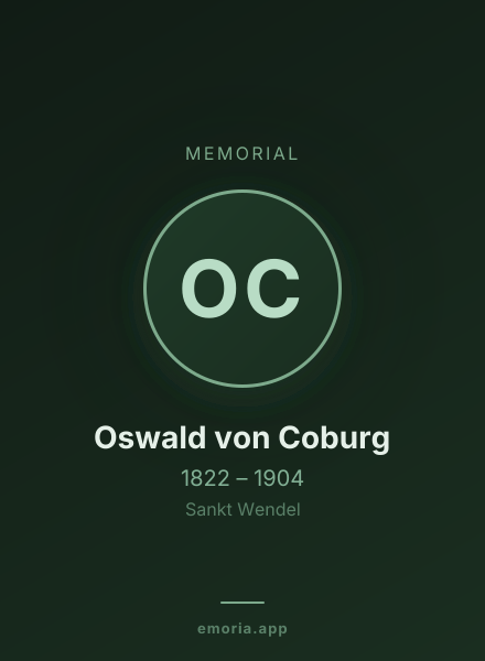 Memorial portrait of Oswald von Coburg