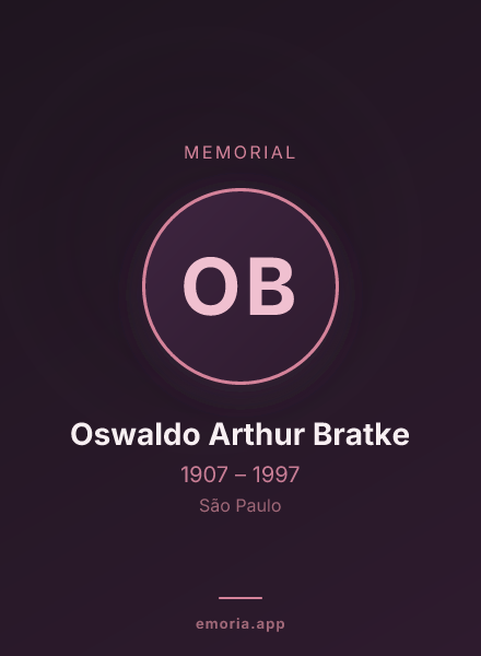 Memorial portrait of Oswaldo Arthur Bratke