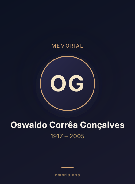 Memorial portrait of Oswaldo Corrêa Gonçalves