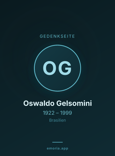 Gedenkportrait von Oswaldo Gelsomini