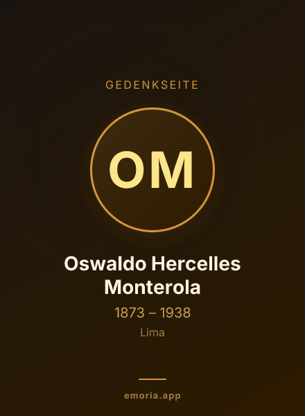 Gedenkportrait von Oswaldo Hercelles Monterola