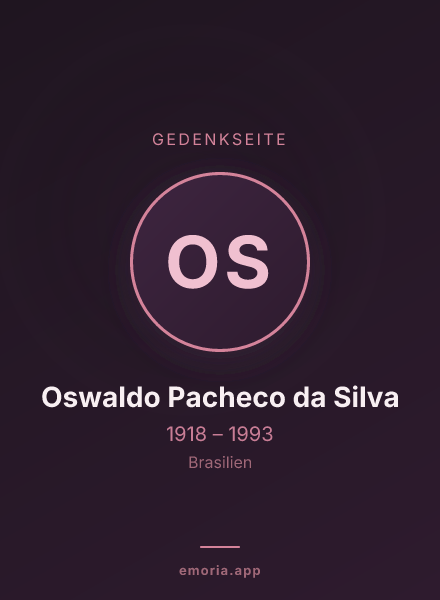 Gedenkportrait von Oswaldo Pacheco da Silva