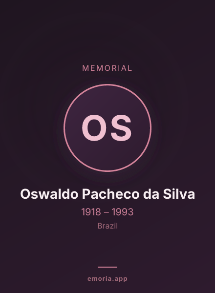 Memorial portrait of Oswaldo Pacheco da Silva