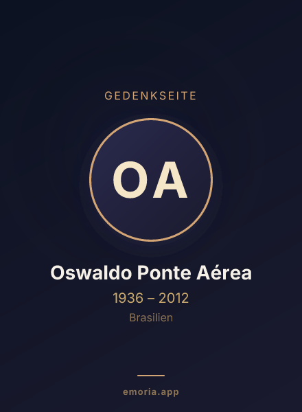 Gedenkportrait von Oswaldo Ponte Aérea