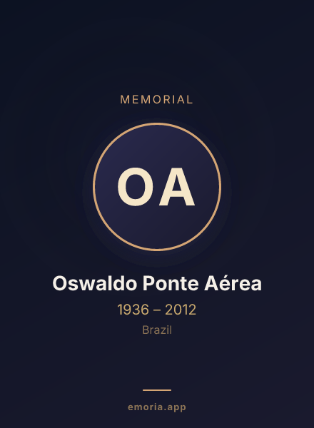 Memorial portrait of Oswaldo Ponte Aérea