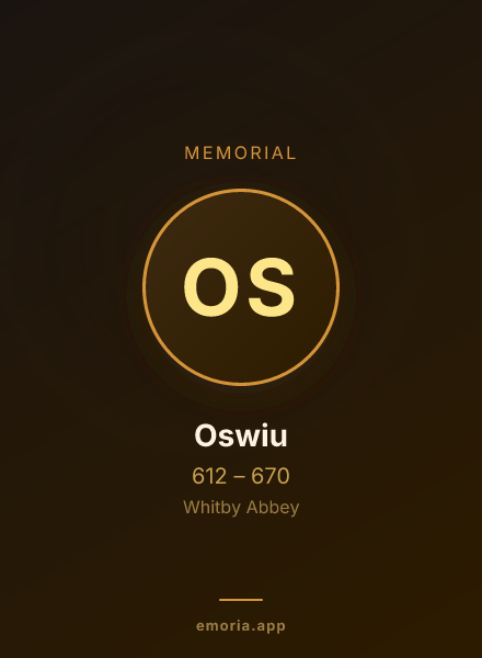 Memorial portrait of Oswiu