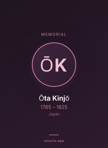 Memorial portrait of Ōta Kinjō