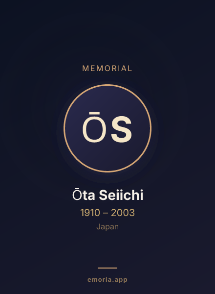 Memorial portrait of Ōta Seiichi