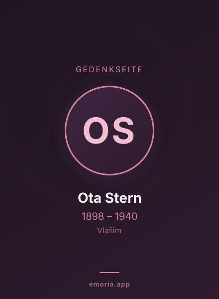 Gedenkportrait von Ota Stern