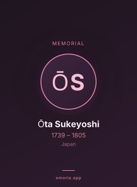 Memorial portrait of Ōta Sukeyoshi