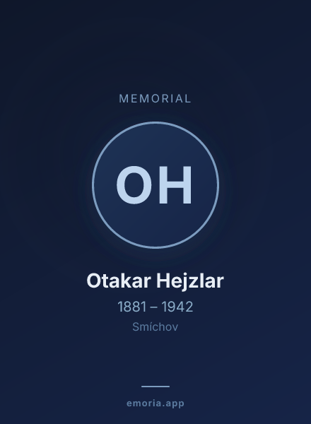 Memorial portrait of Otakar Hejzlar