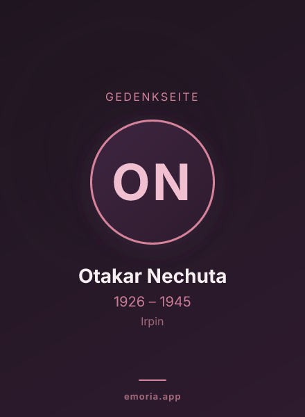 Gedenkportrait von Otakar Nechuta