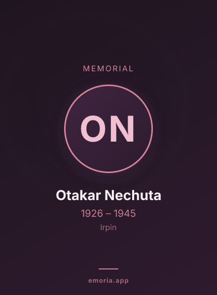 Memorial portrait of Otakar Nechuta