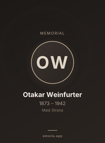 Memorial portrait of Otakar Weinfurter